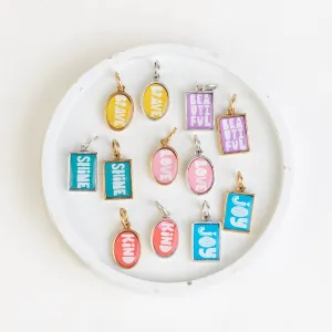 * Charm Bar * Little Words Pendant