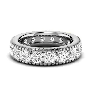 1.00 CT Round Cut Lab Grown Diamonds - Eternity Ring