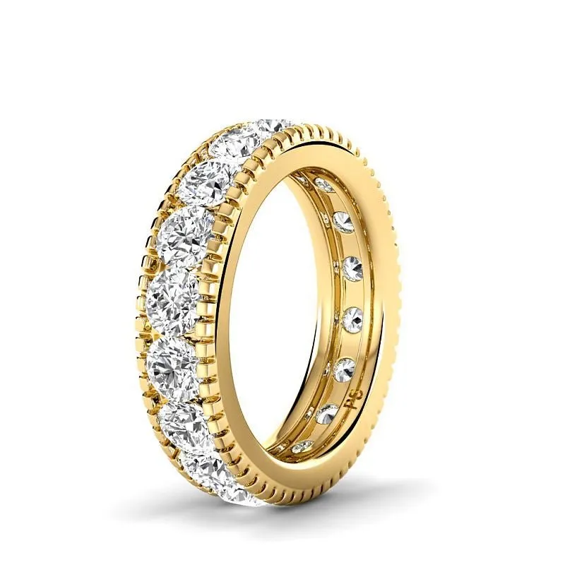 1.00 CT Round Cut Lab Grown Diamonds - Eternity Ring