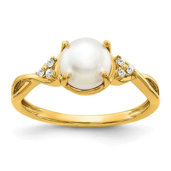 10k or 14k White or Yellow Gold Cushion Gemstone & Diamond Rings