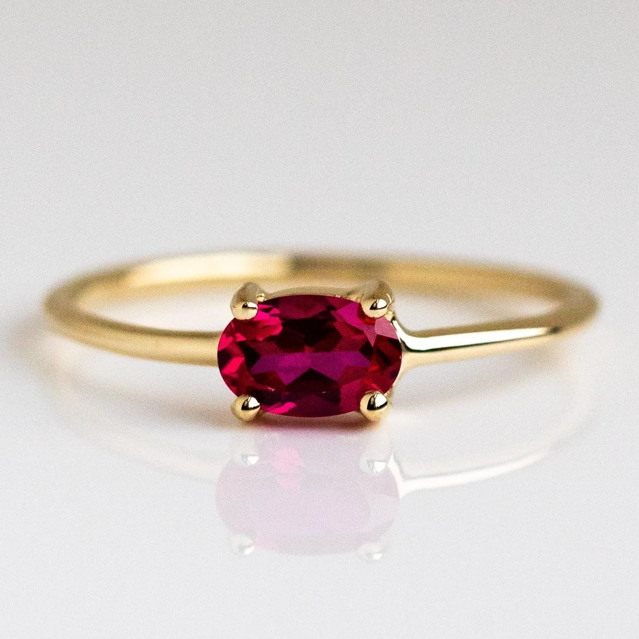 14K Gold Sweetest Birthstone Ring