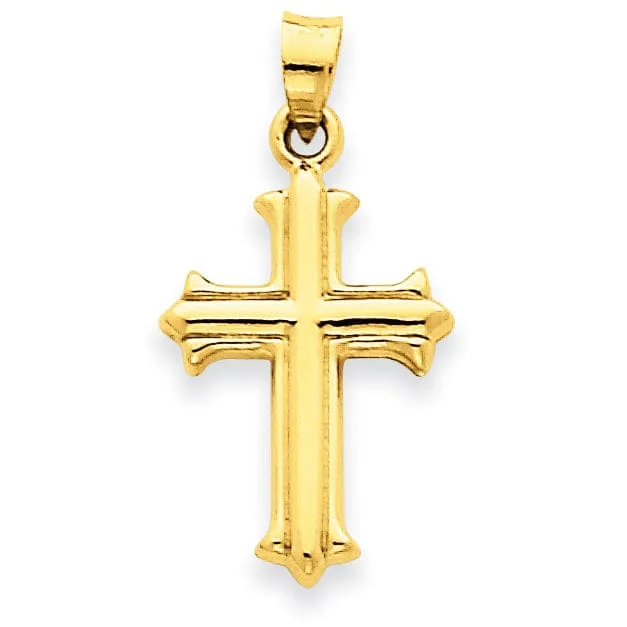 14k Yellow Gold Cross Pendant