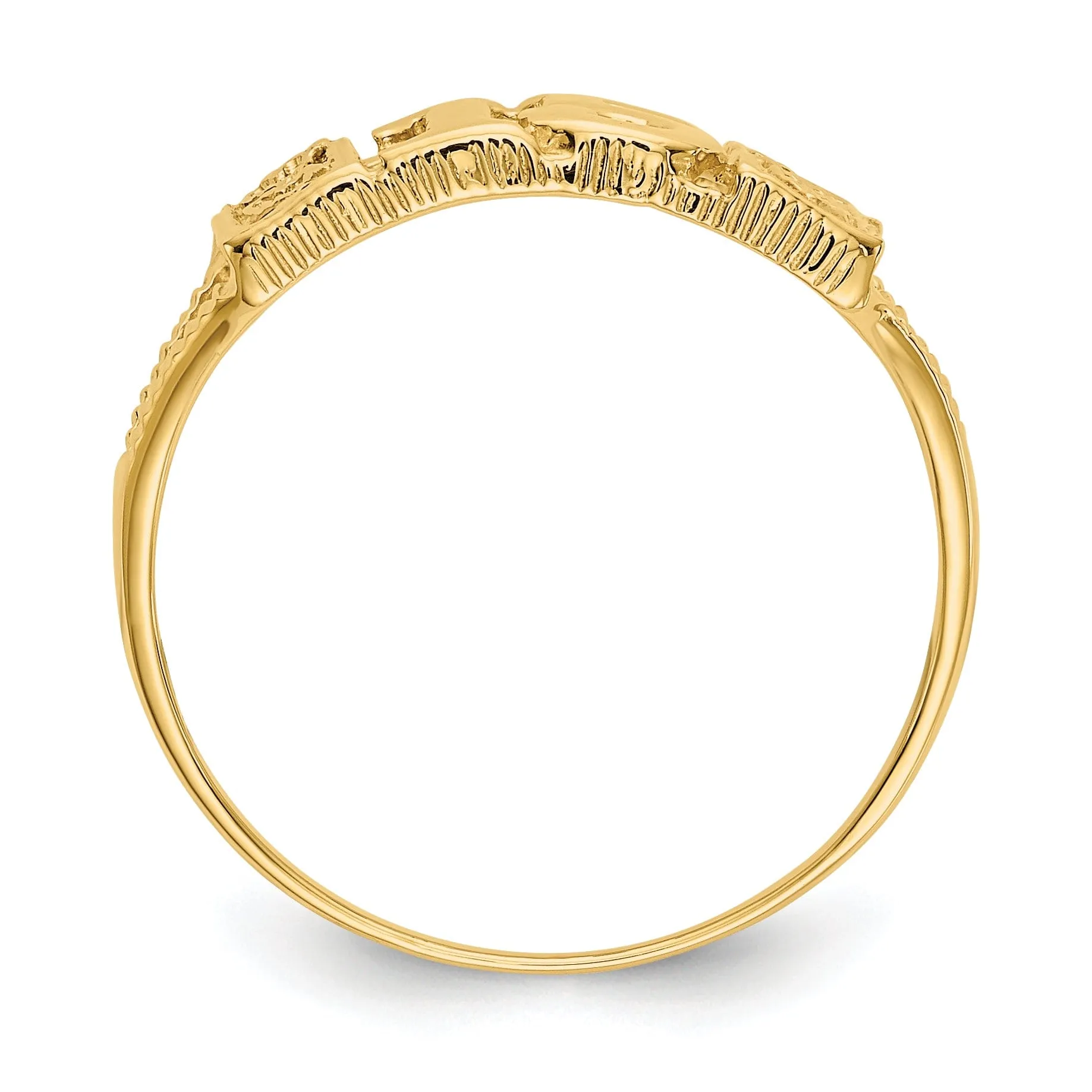 14k Yellow Gold Sweet '15' RING