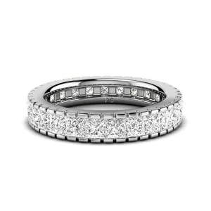 1.90 CT Princess Cut Lab Grown Diamonds - Eternity Ring