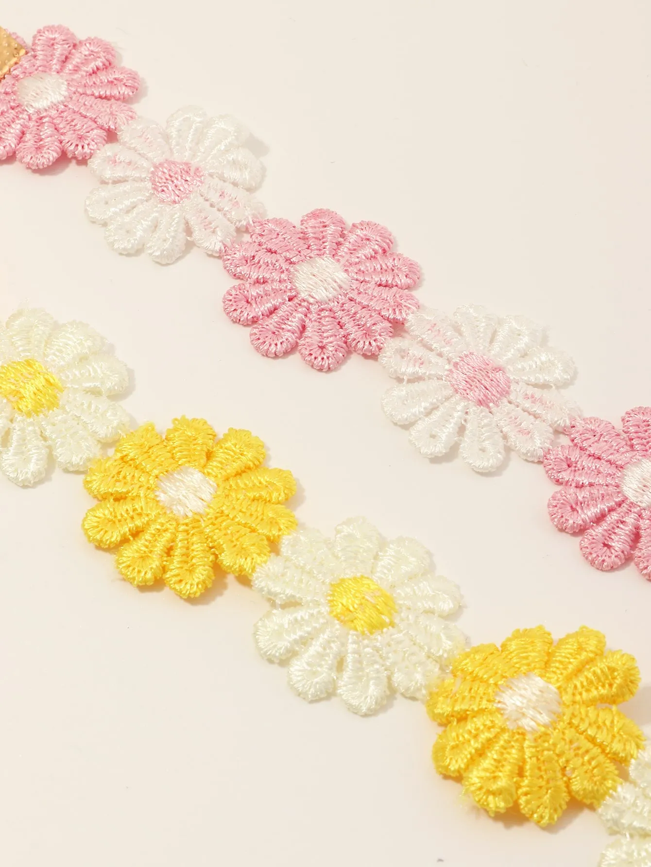 2pcs Girls Lace Flower Choker