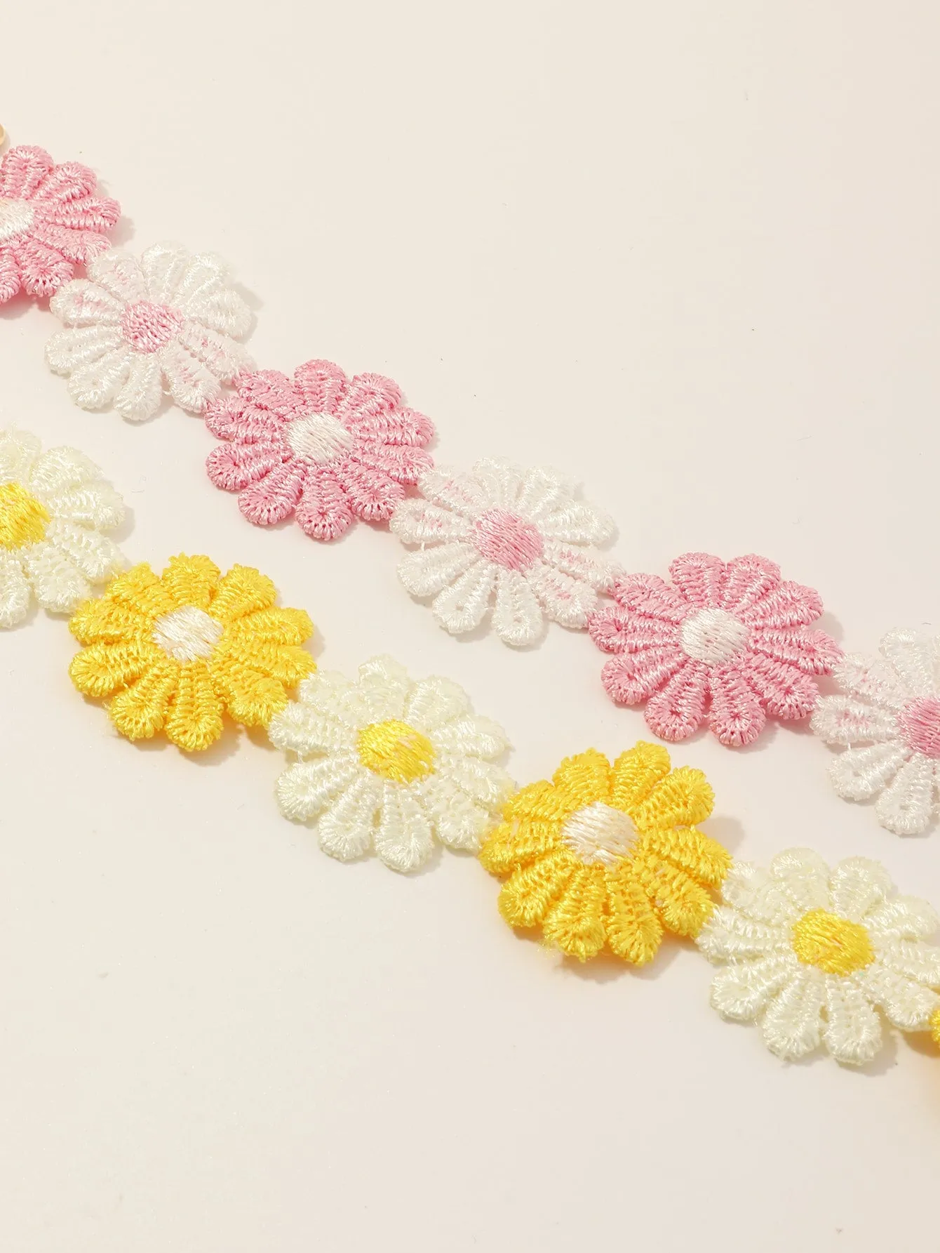 2pcs Girls Lace Flower Choker