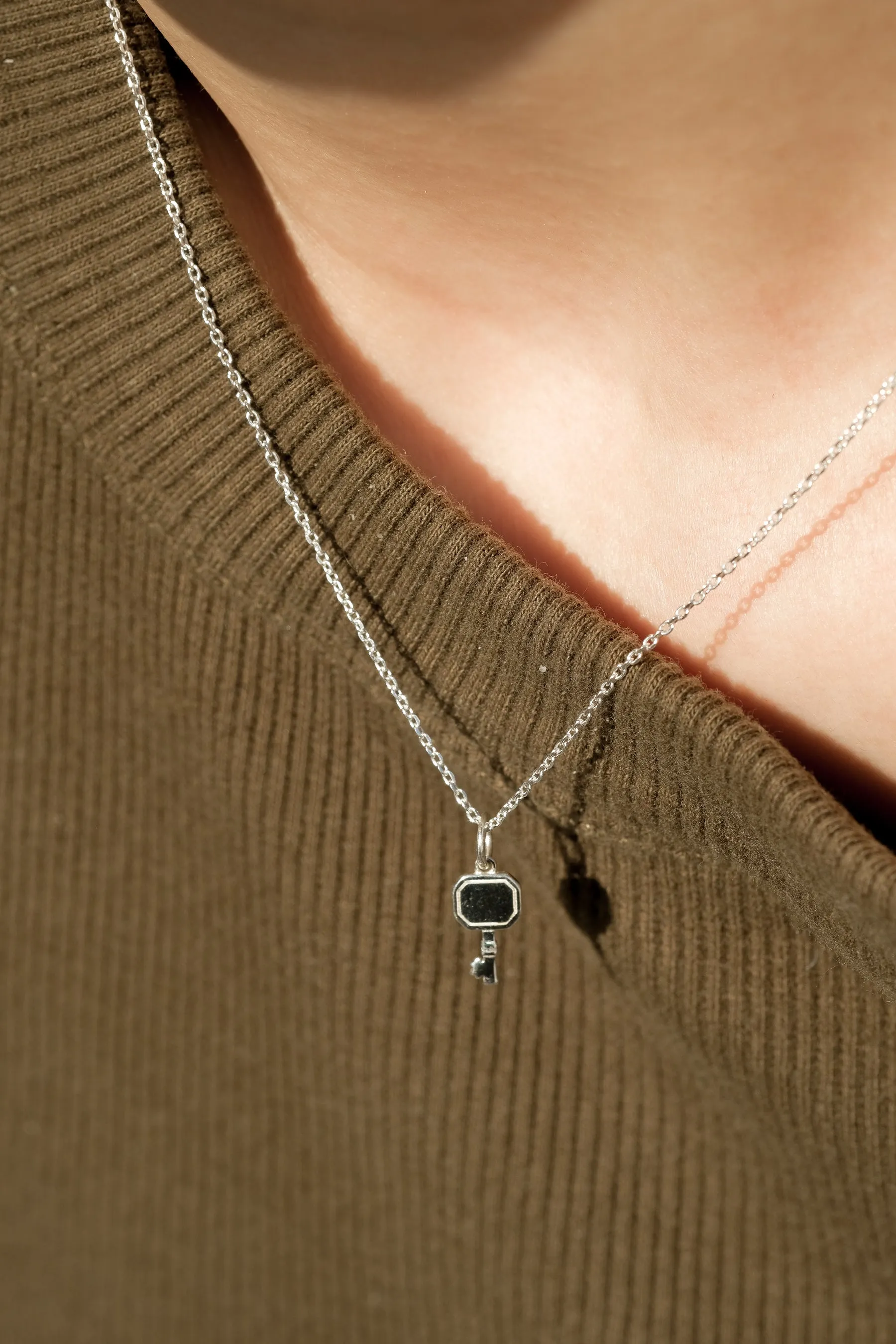 Anywhere Key Engravable Pendant - Sterling Silver