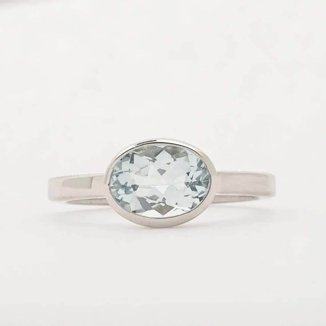 Aquamarine Engagement Ring