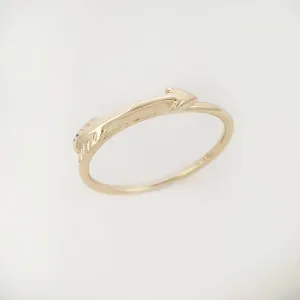 Arrow Ring In Solid Gold