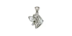 Basset Hound Pendant Jewelry Sterling Silver Handmade Dog Pendant DG3H-P