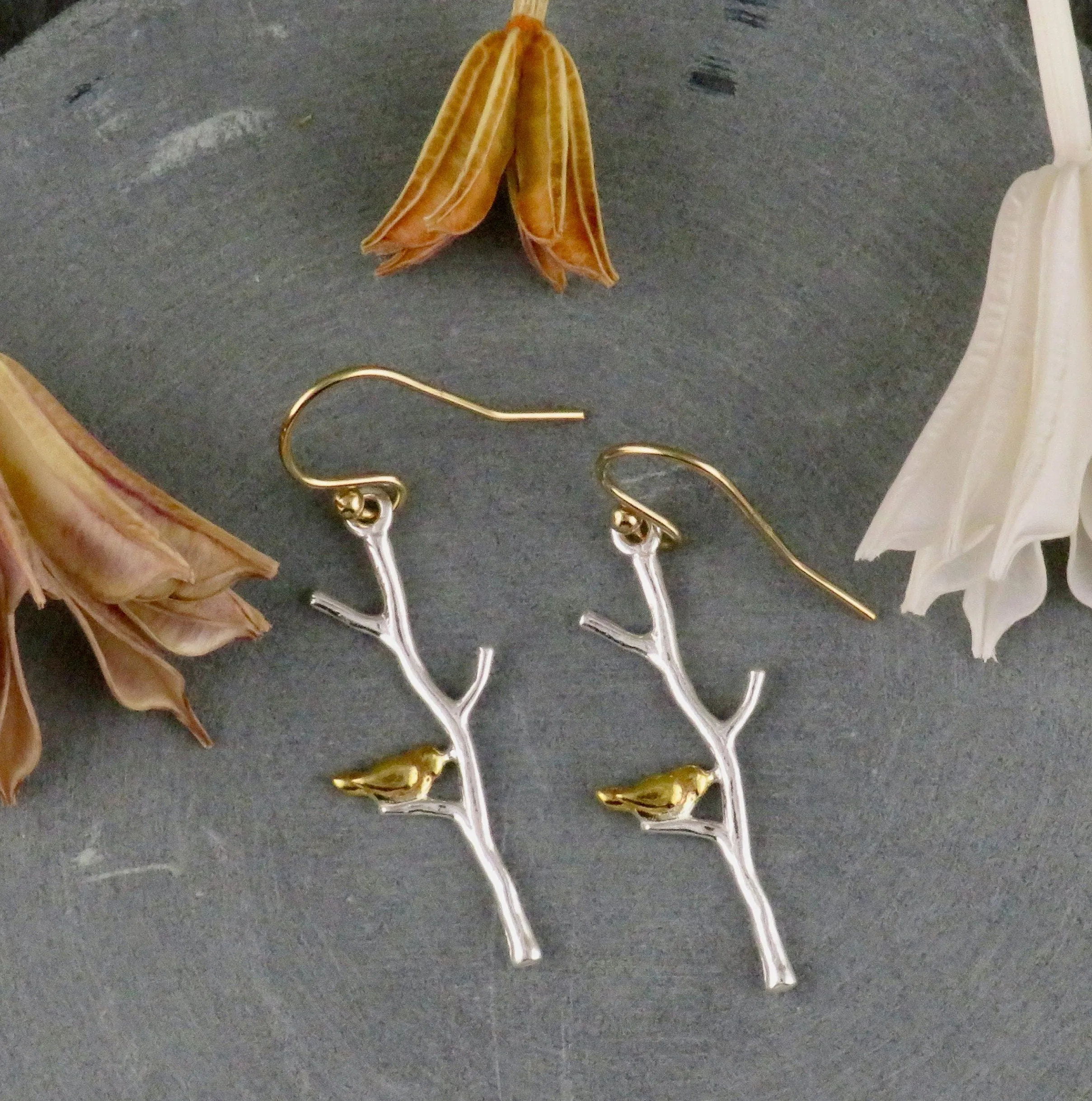 Bird on a Branch Earrings