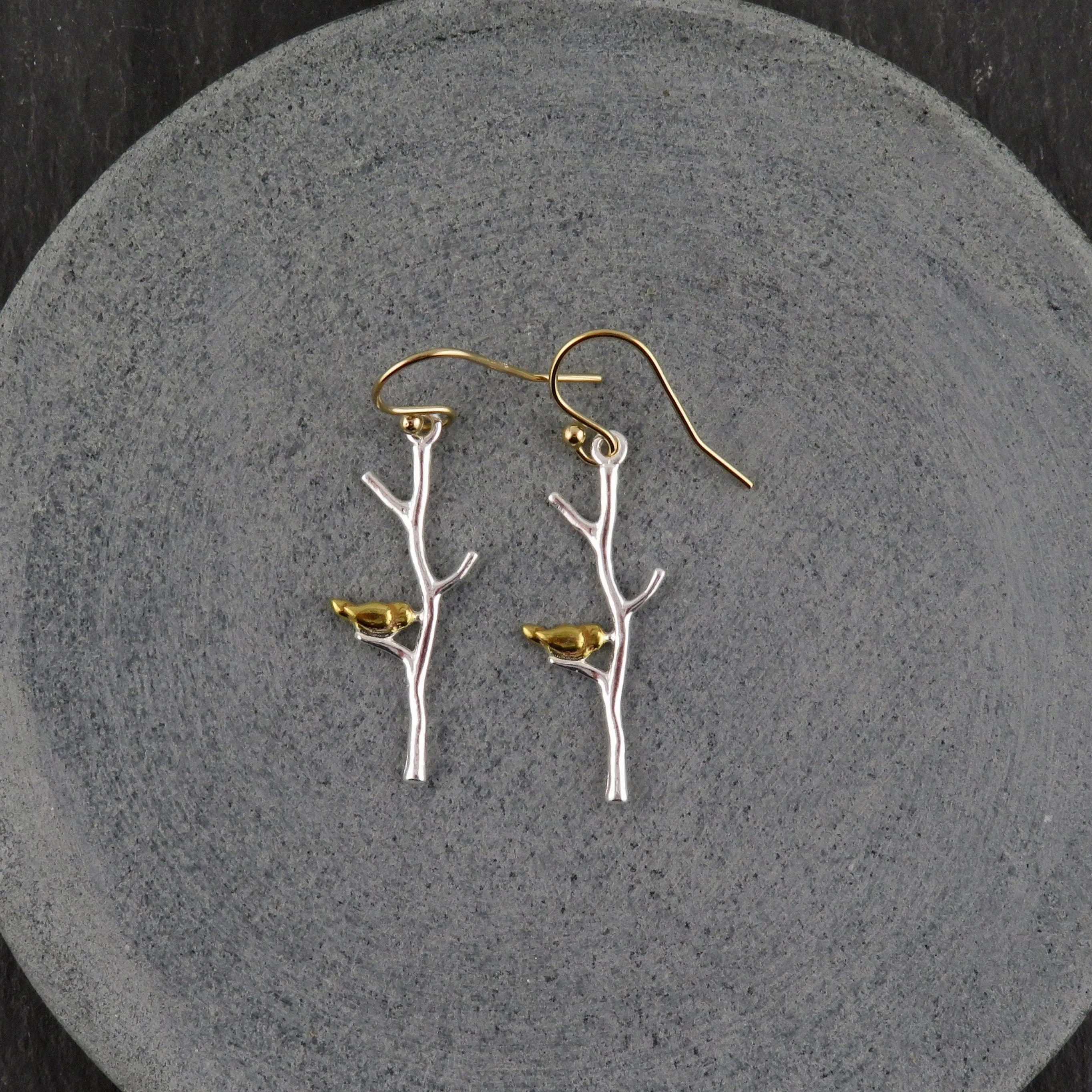 Bird on a Branch Earrings