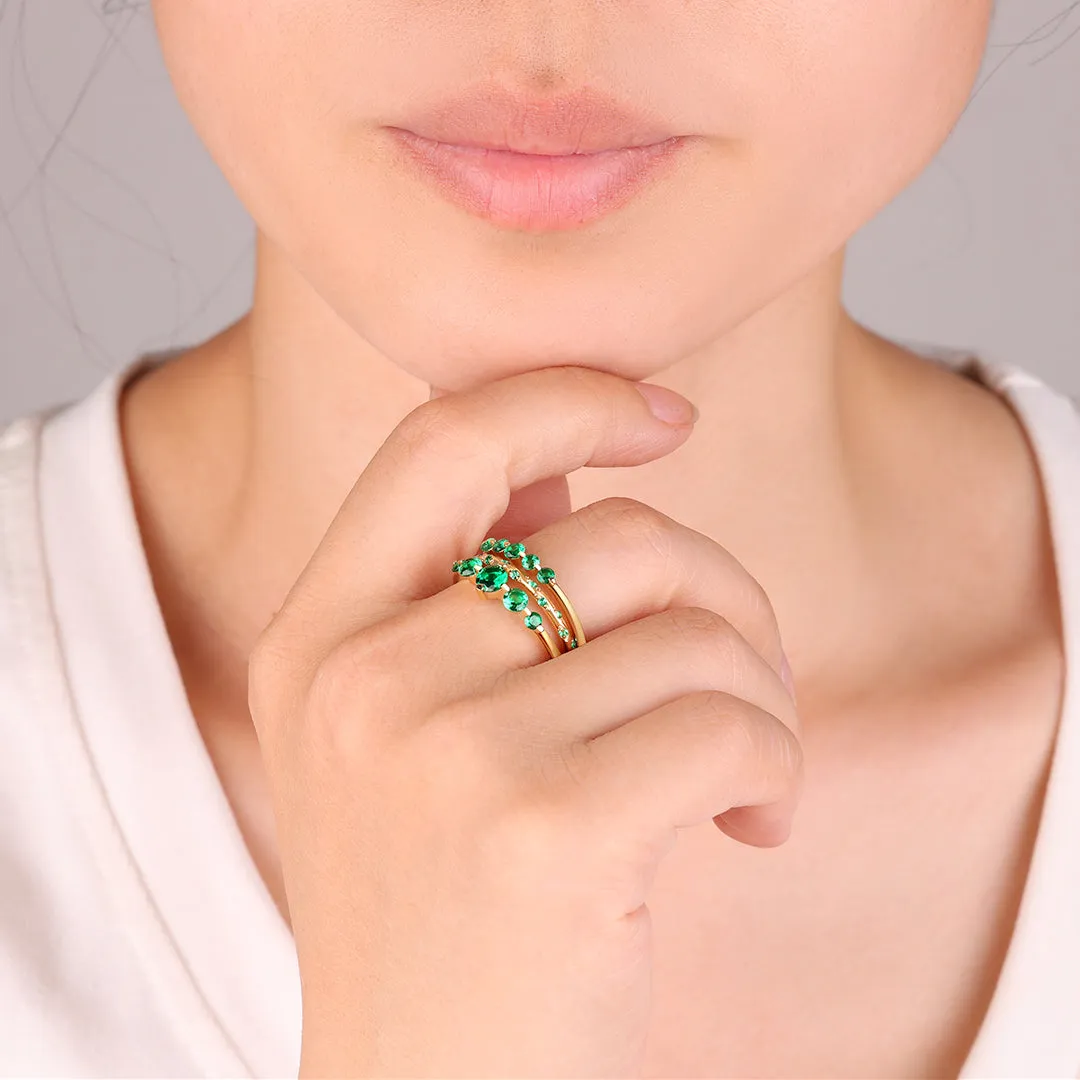 Birthstone Stacking Ring Set