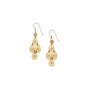 Brighton Women's Palm Canyon Small Teardrop French Wire Gold Earrings