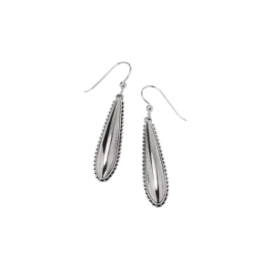 Brighton Women's Pretty Tough Small Droplet French Wire Silver Earrings