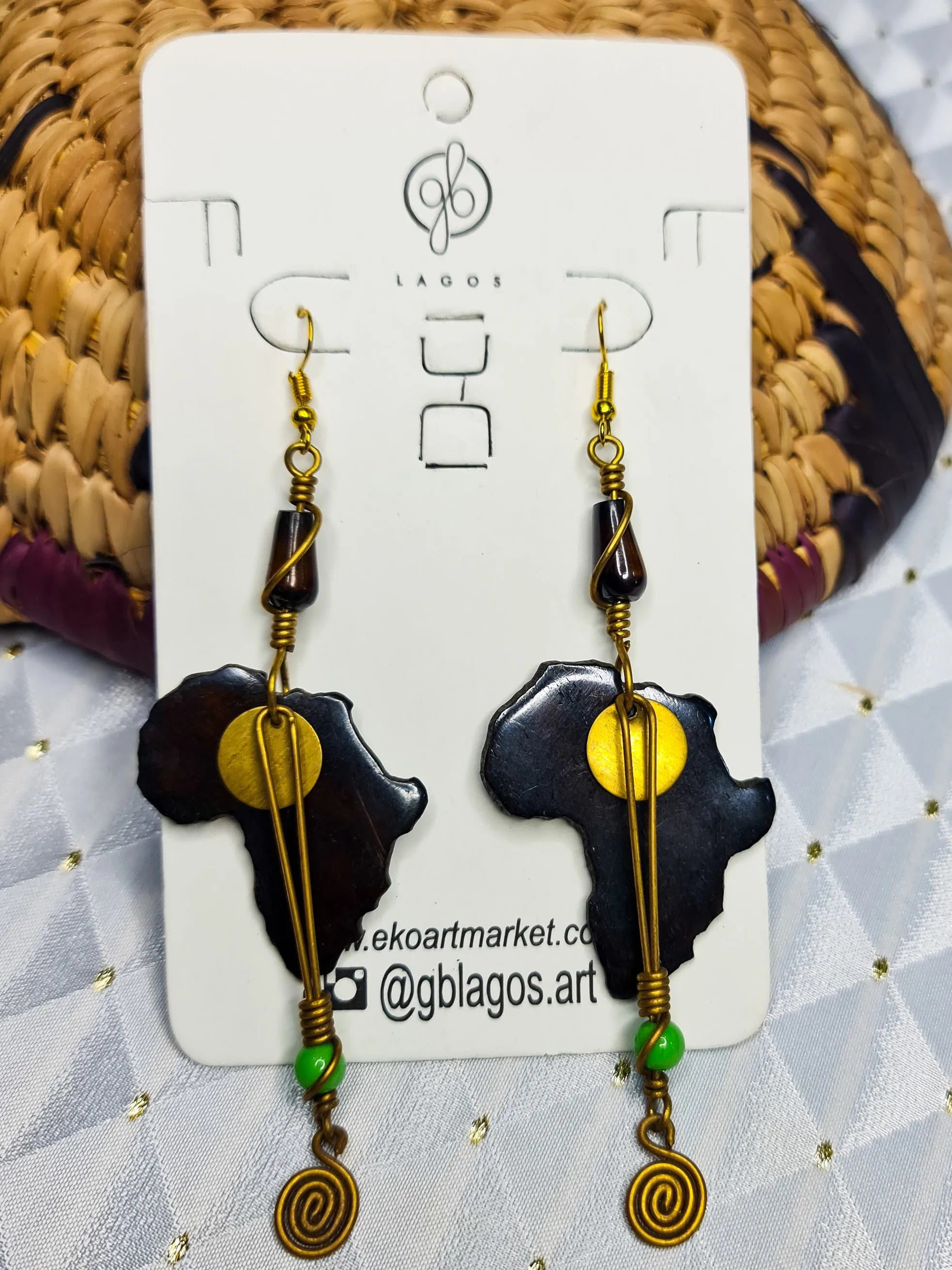 Brite Africa Bone Earrings