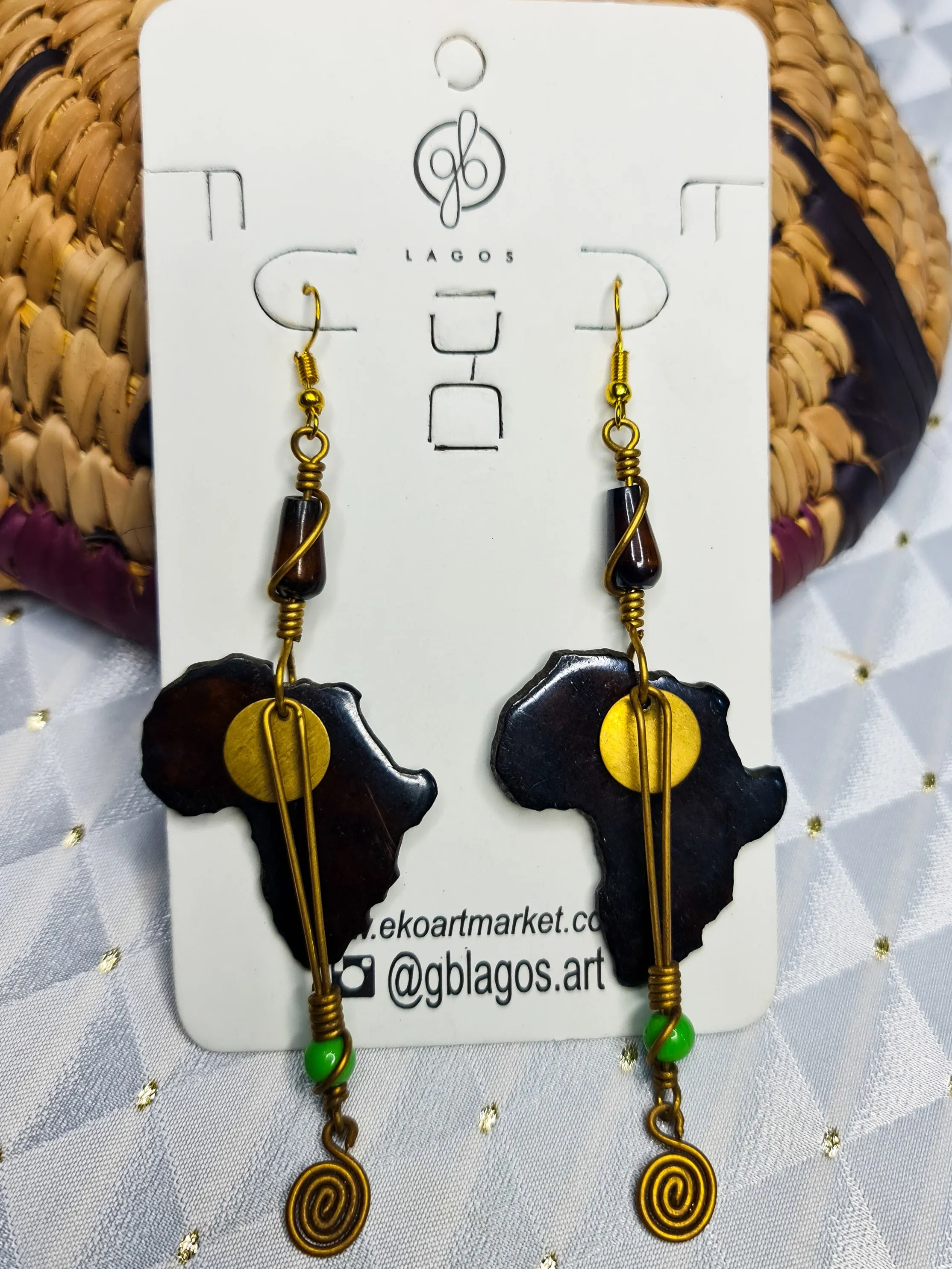 Brite Africa Bone Earrings