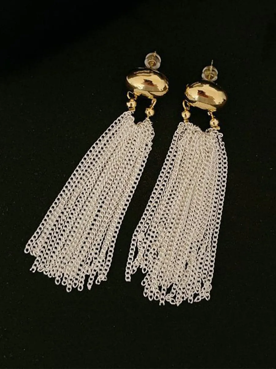 Chain Tassel Party Earrings MSE00143