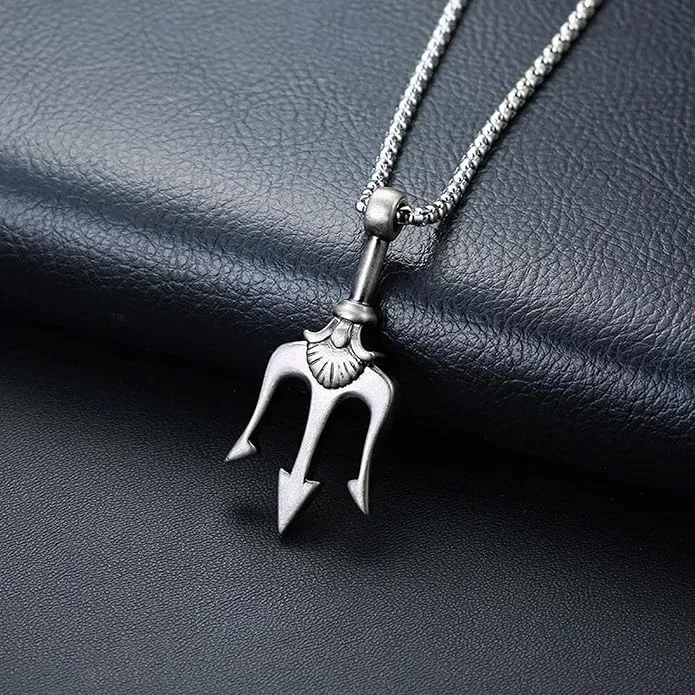 Classic Fashion Trident Pendant Necklace for Men