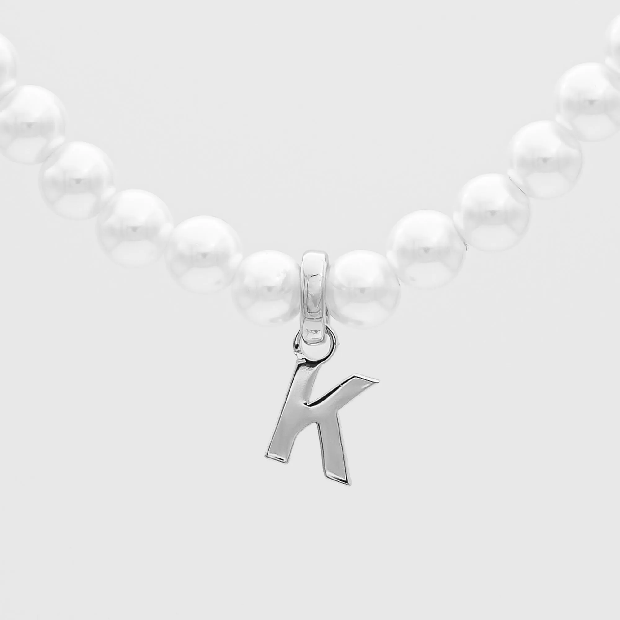 Classic Pearl Initial Necklace