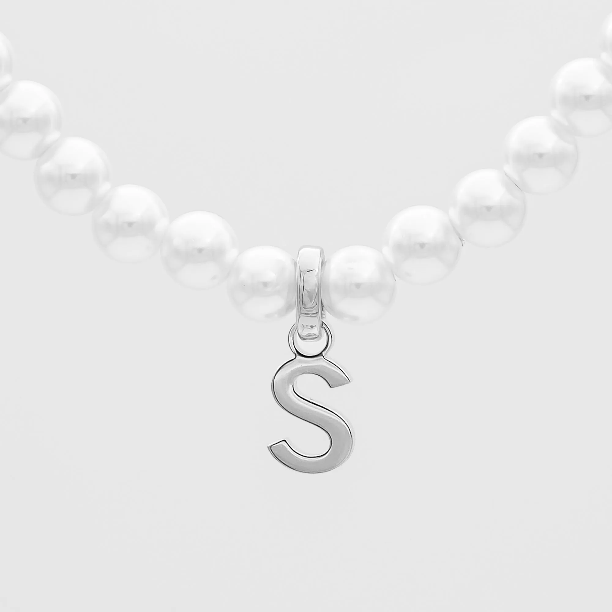 Classic Pearl Initial Necklace