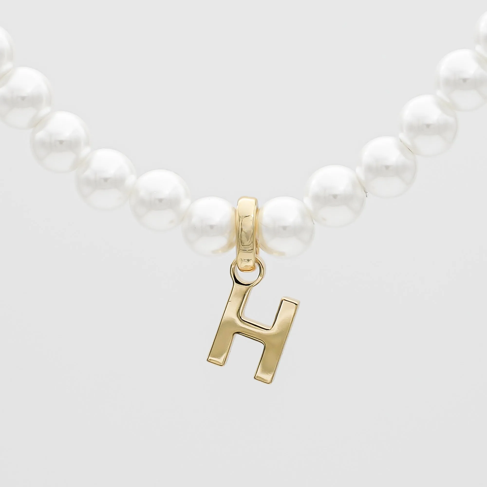 Classic Pearl Initial Necklace