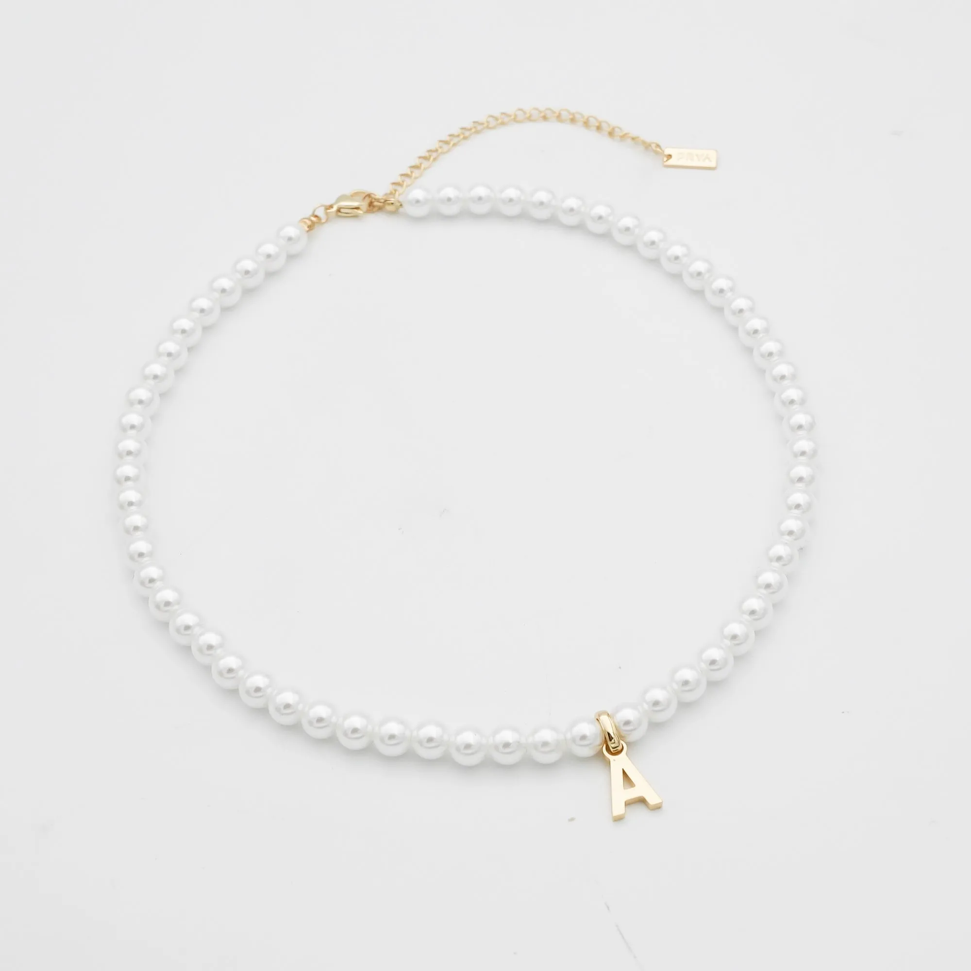 Classic Pearl Initial Necklace