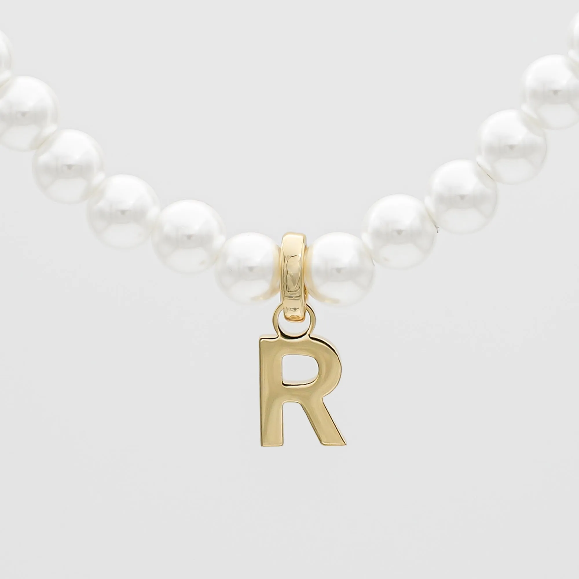 Classic Pearl Initial Necklace