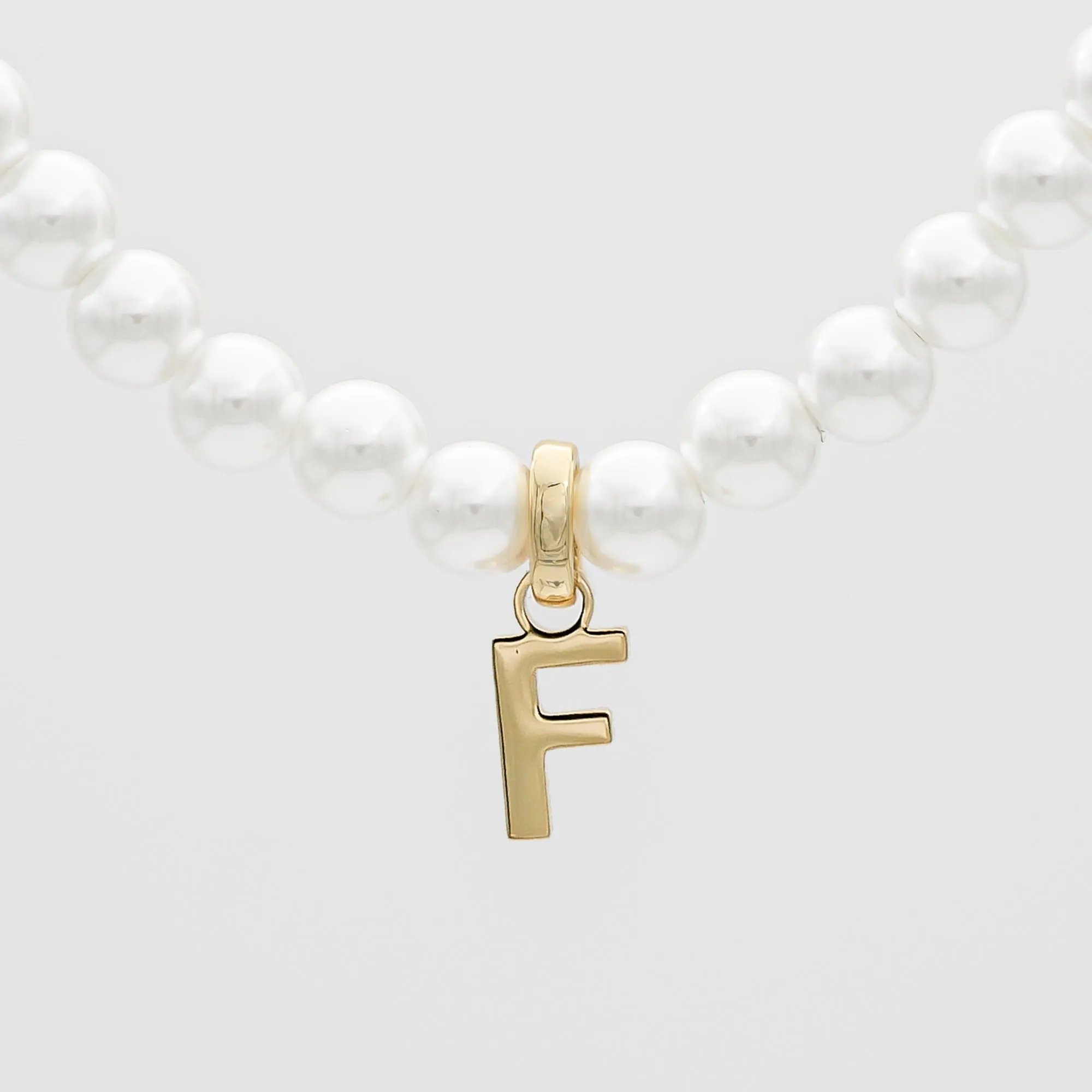 Classic Pearl Initial Necklace