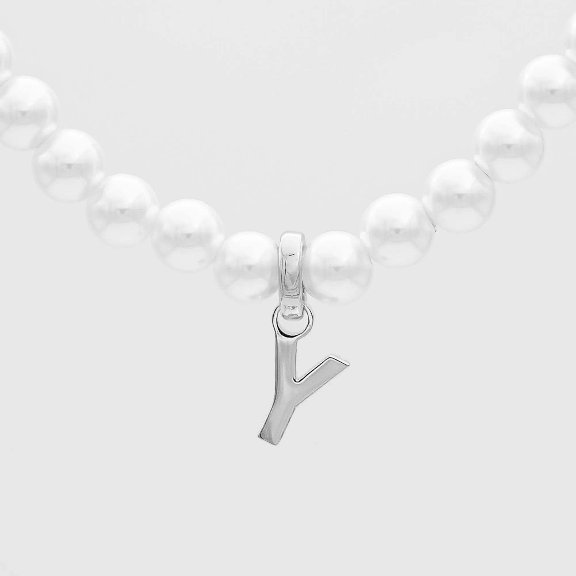 Classic Pearl Initial Necklace