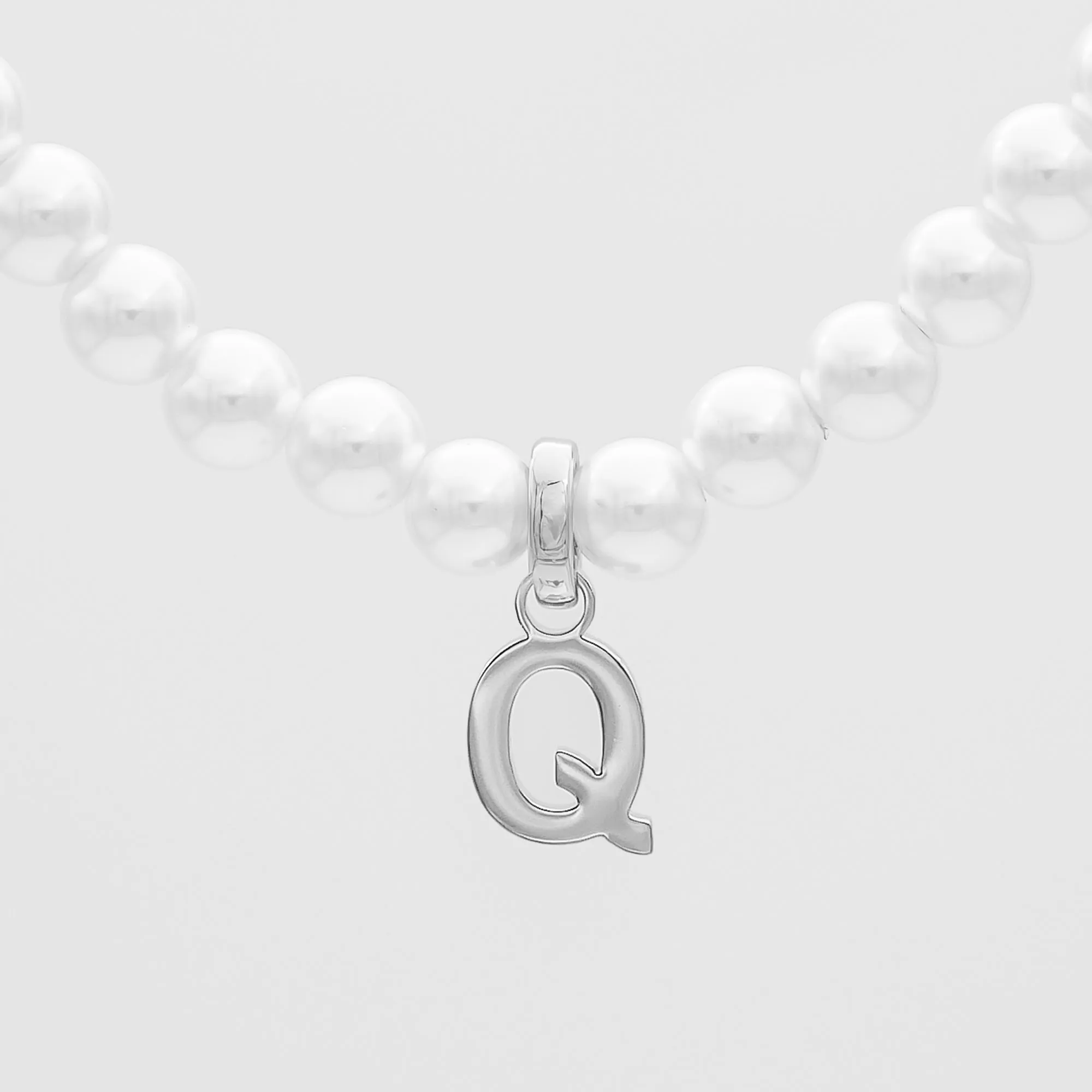 Classic Pearl Initial Necklace