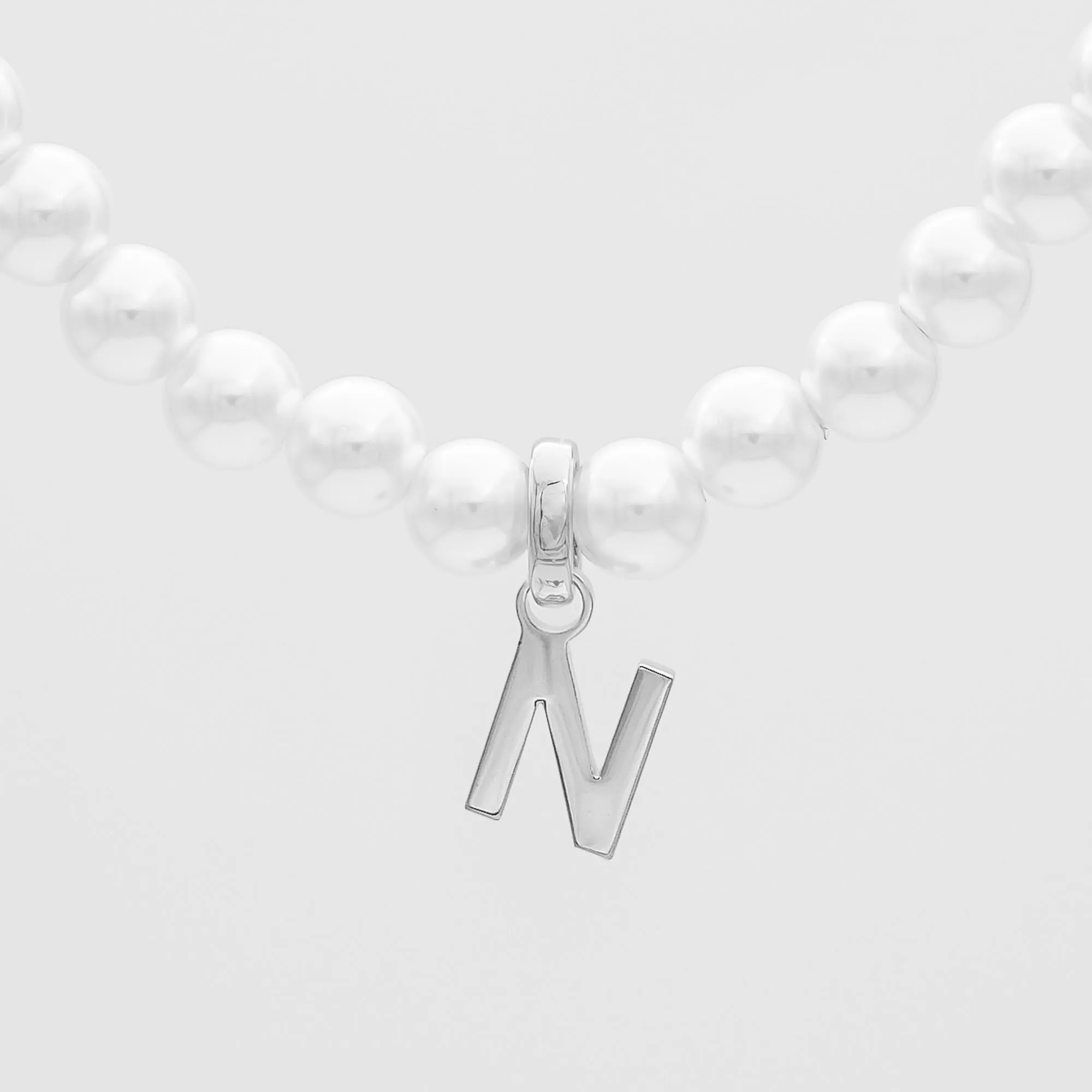 Classic Pearl Initial Necklace