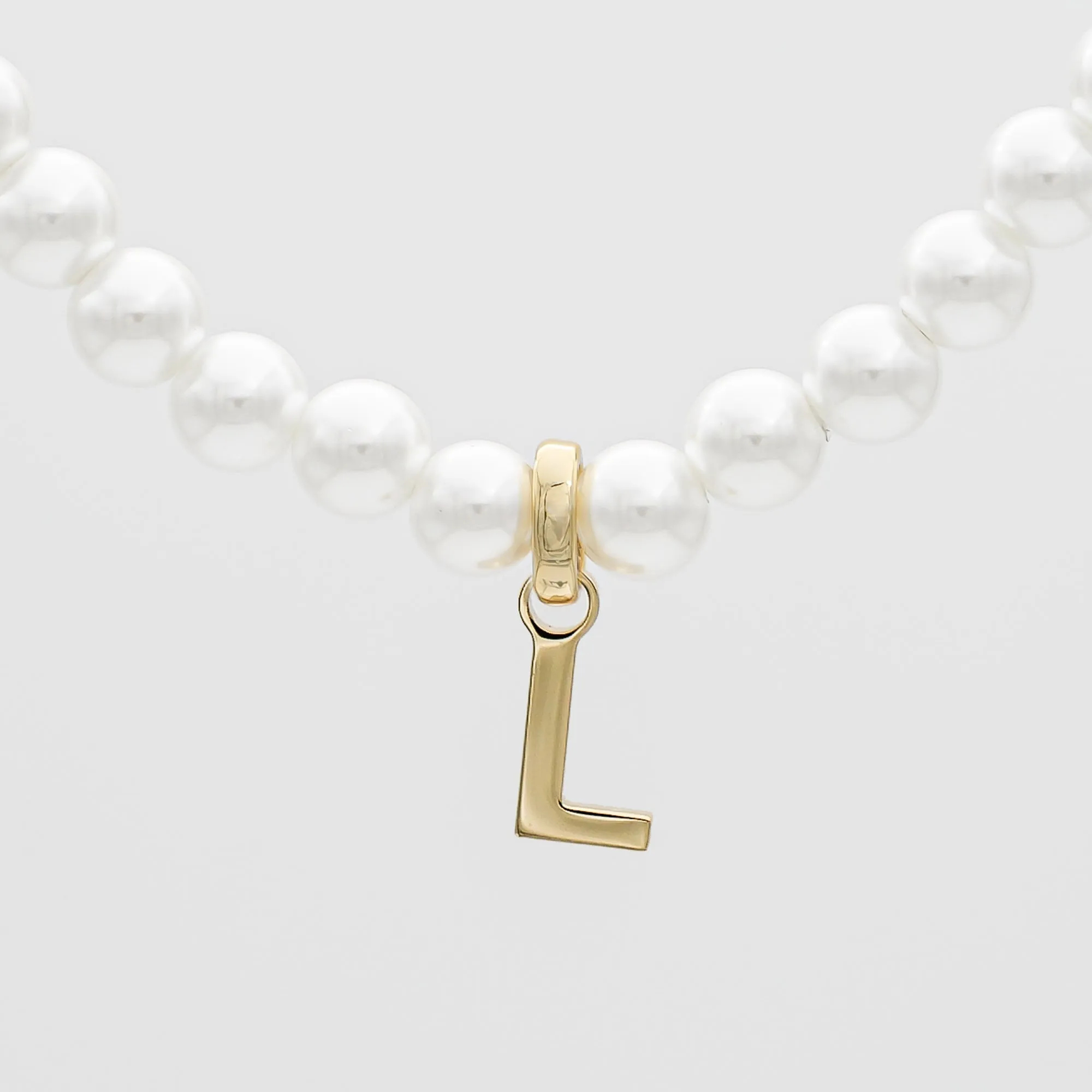 Classic Pearl Initial Necklace