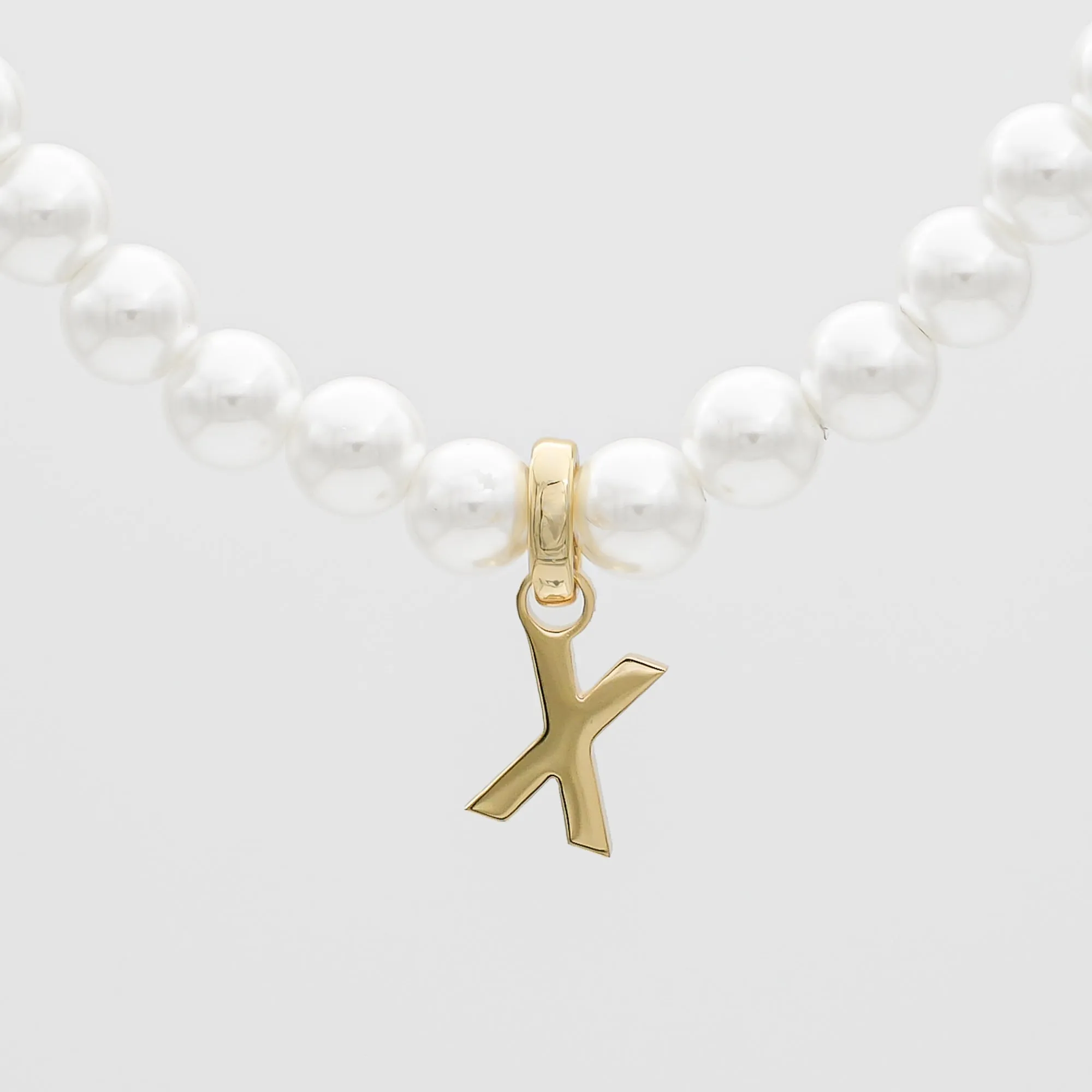 Classic Pearl Initial Necklace