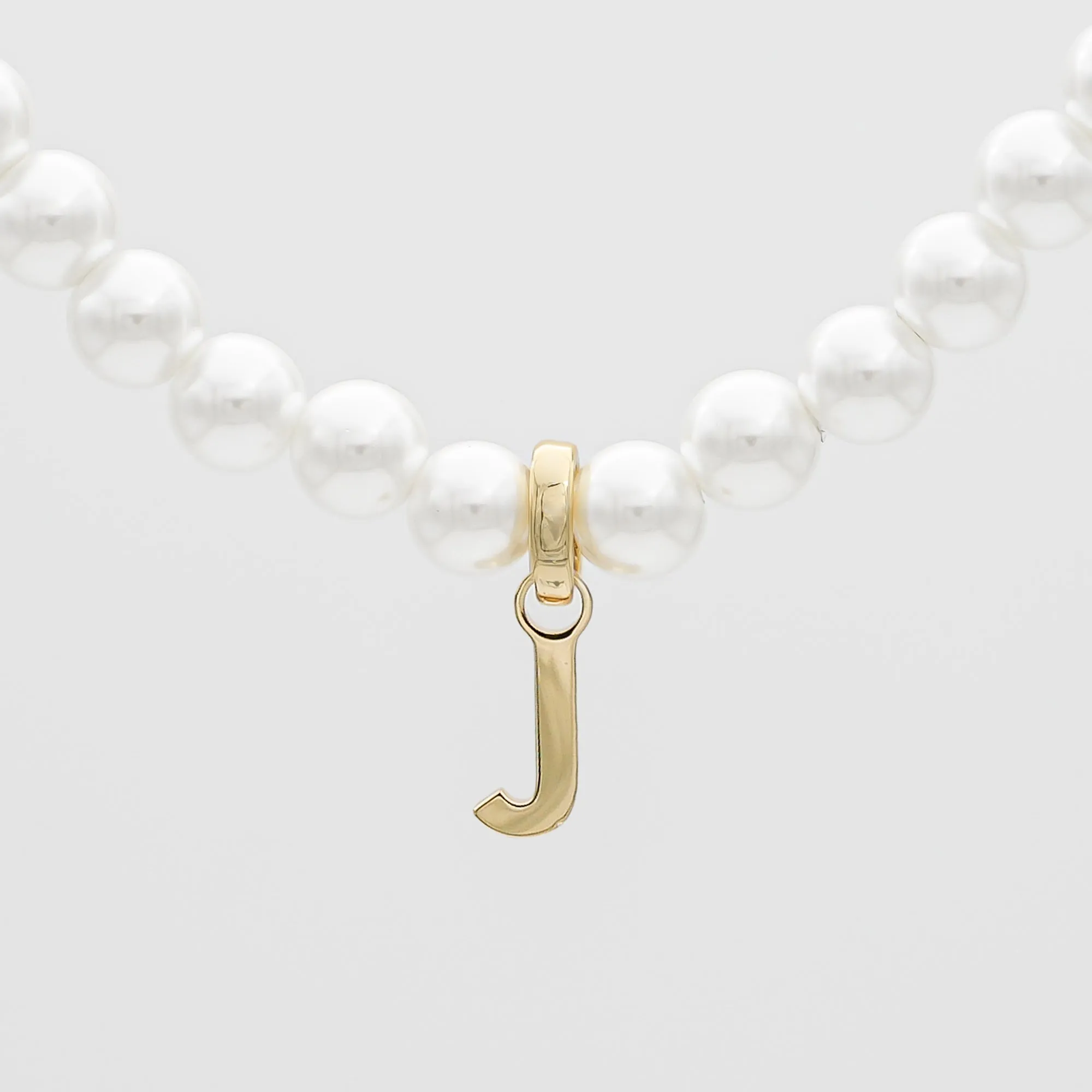 Classic Pearl Initial Necklace