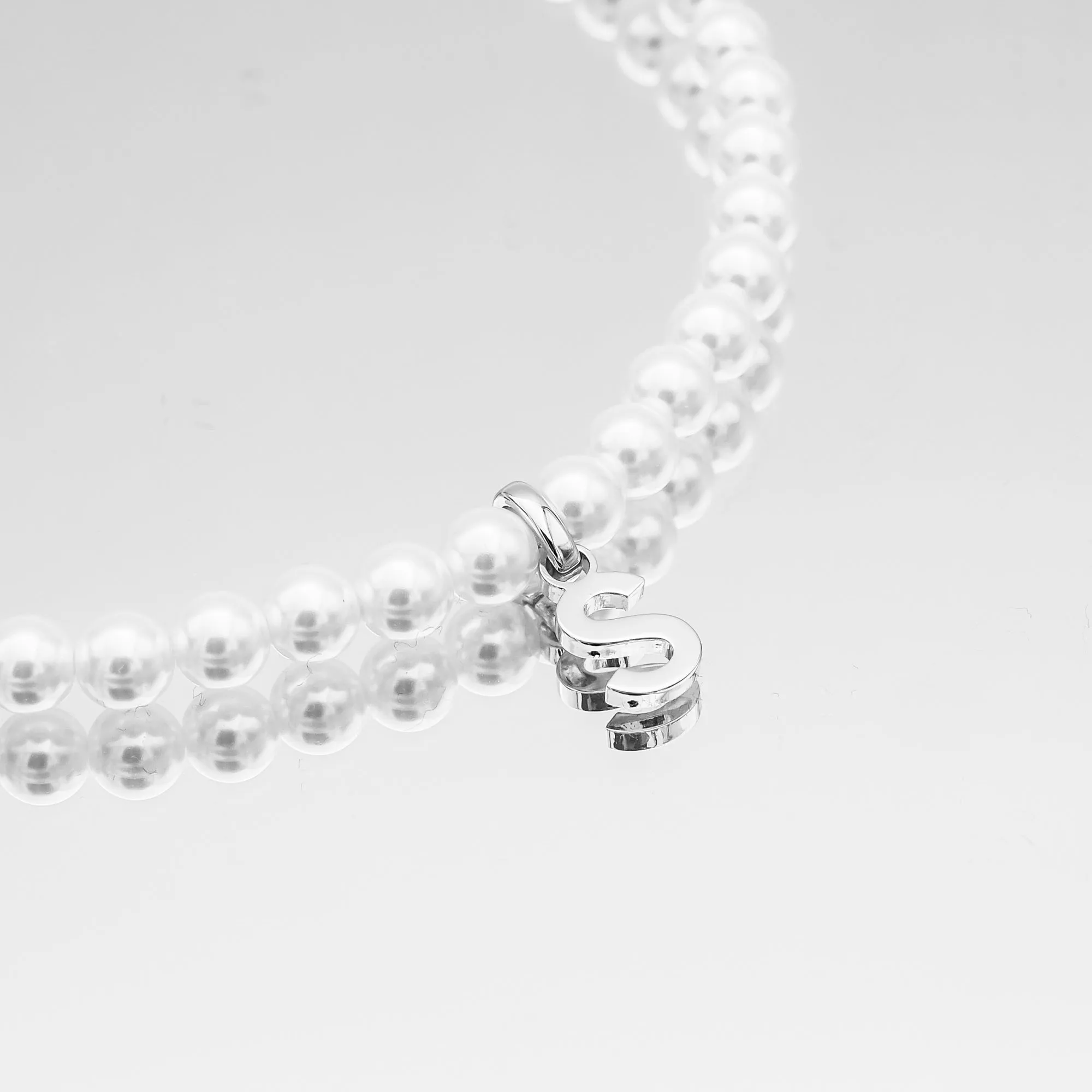 Classic Pearl Initial Necklace