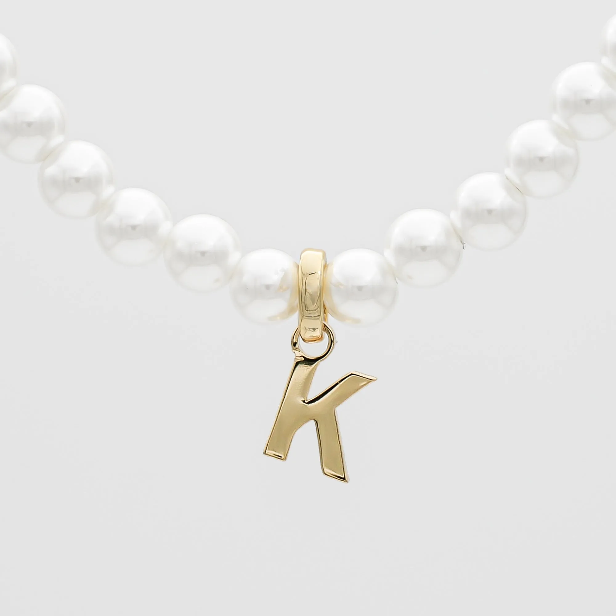 Classic Pearl Initial Necklace