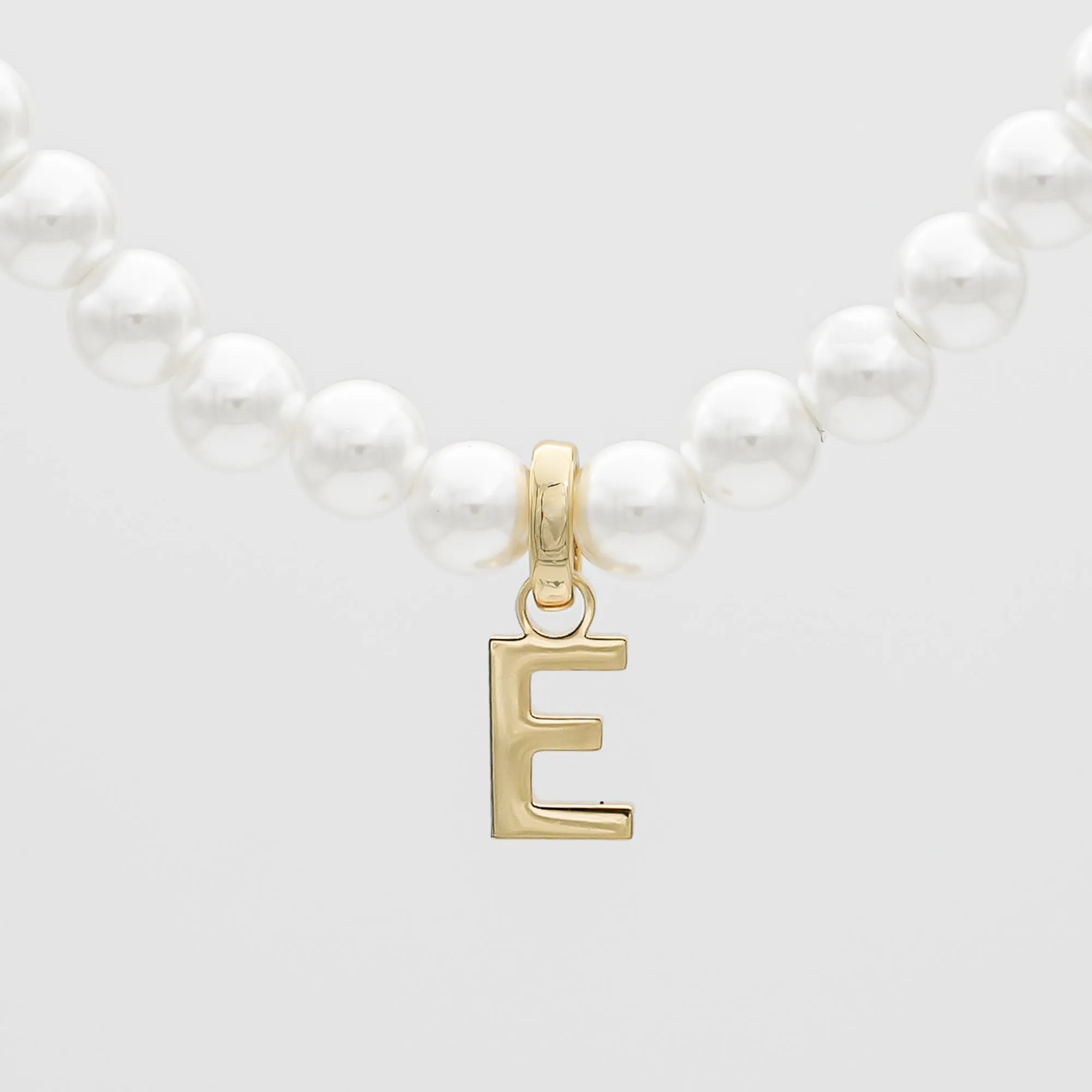 Classic Pearl Initial Necklace