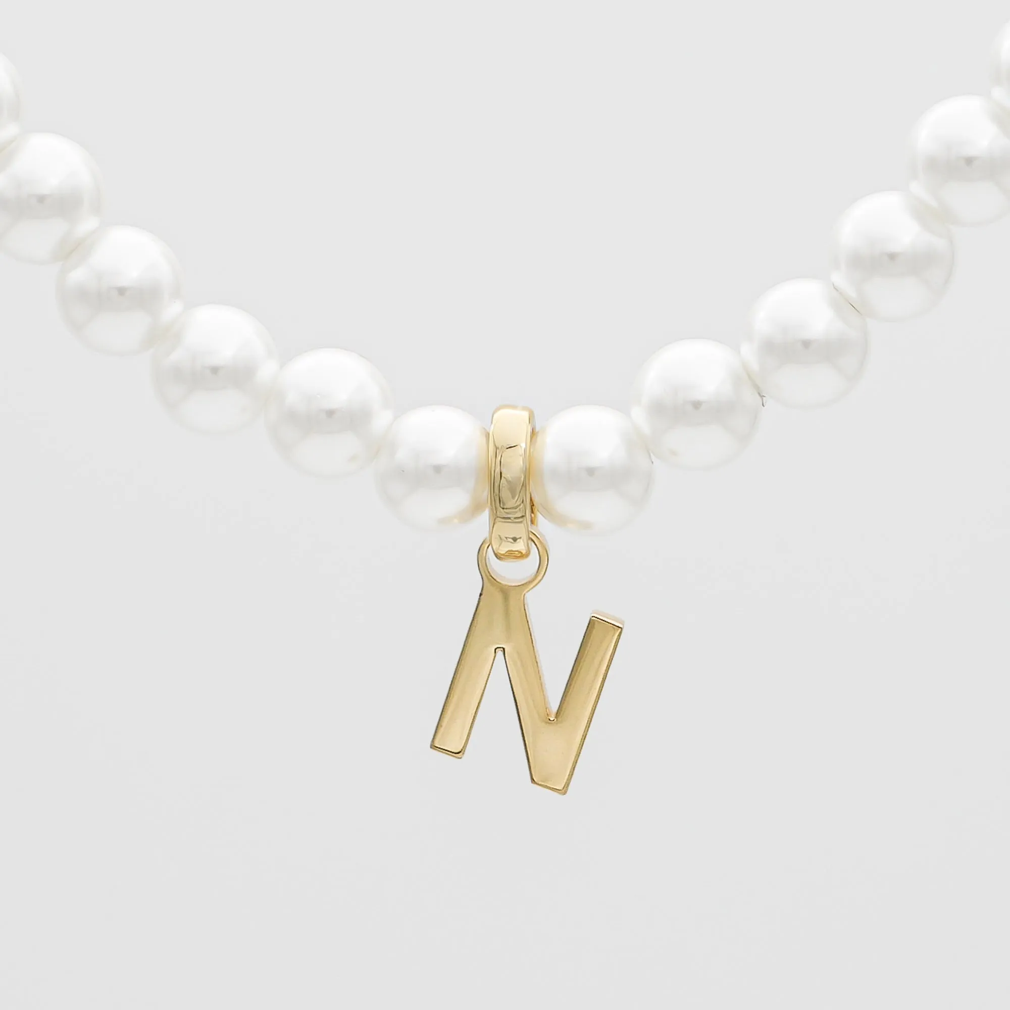 Classic Pearl Initial Necklace