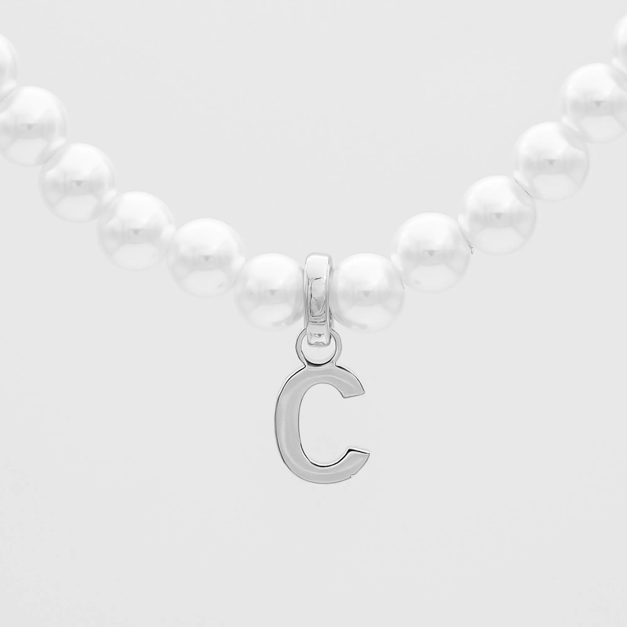 Classic Pearl Initial Necklace