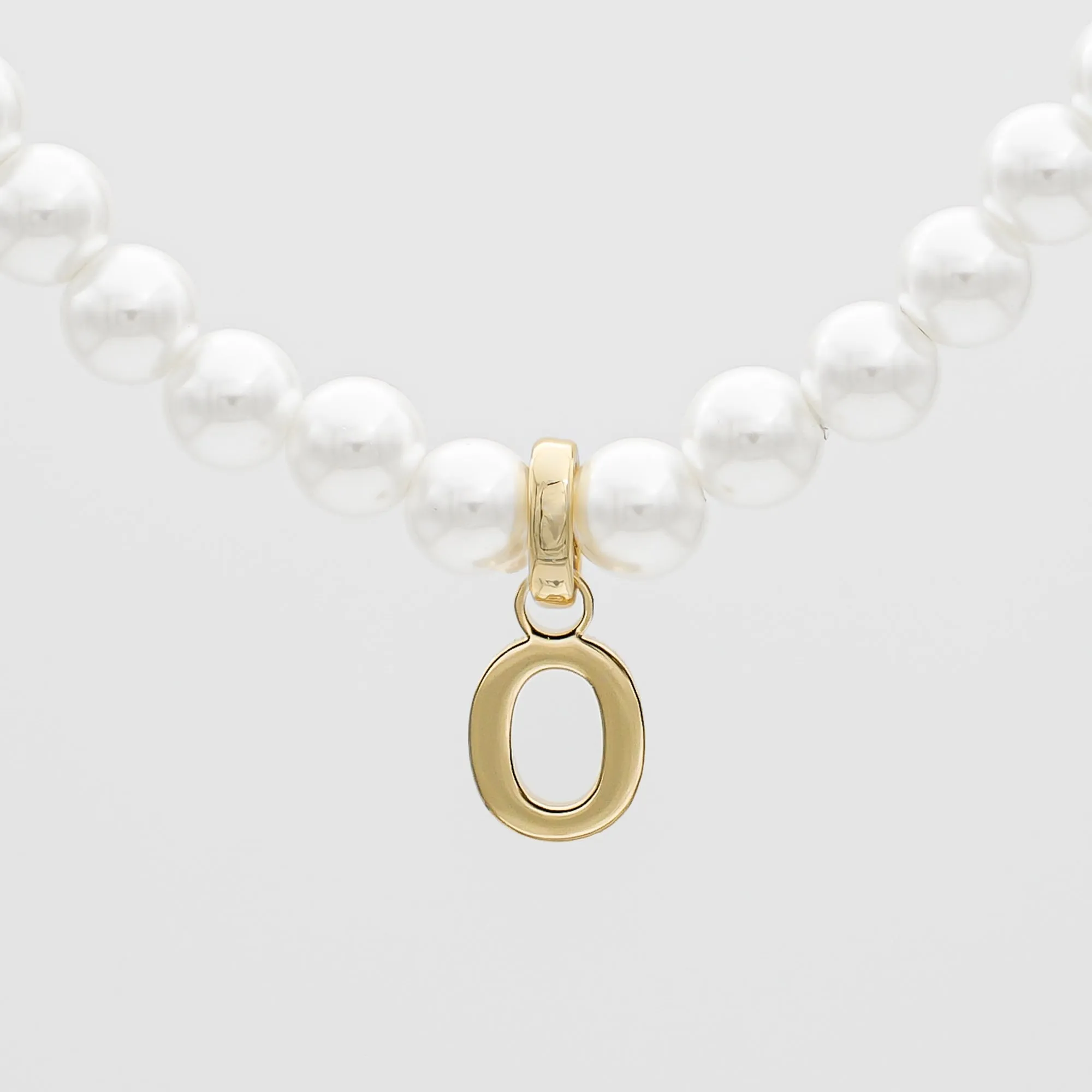 Classic Pearl Initial Necklace