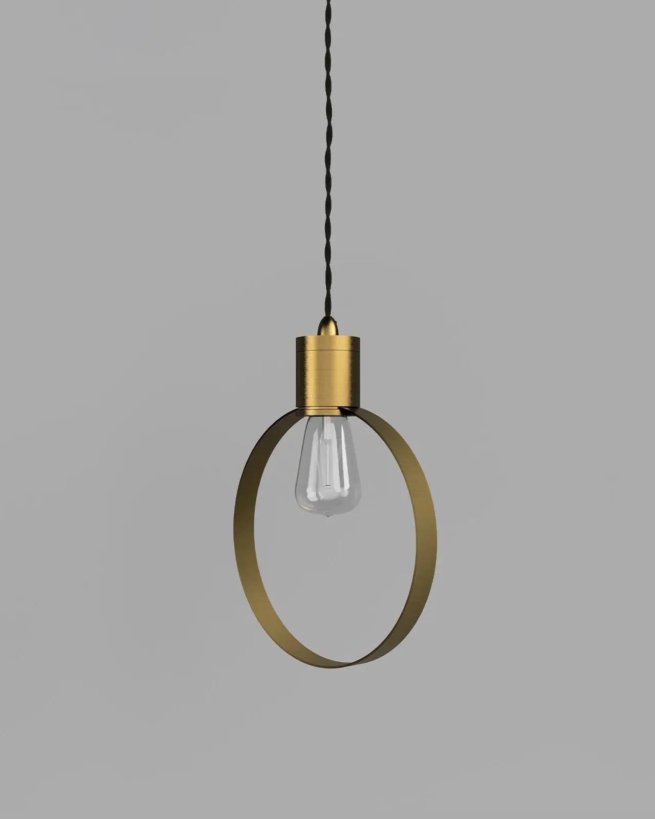 Classic Timeless Ring Brass Pendant