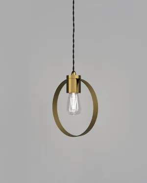 Classic Timeless Ring Brass Pendant