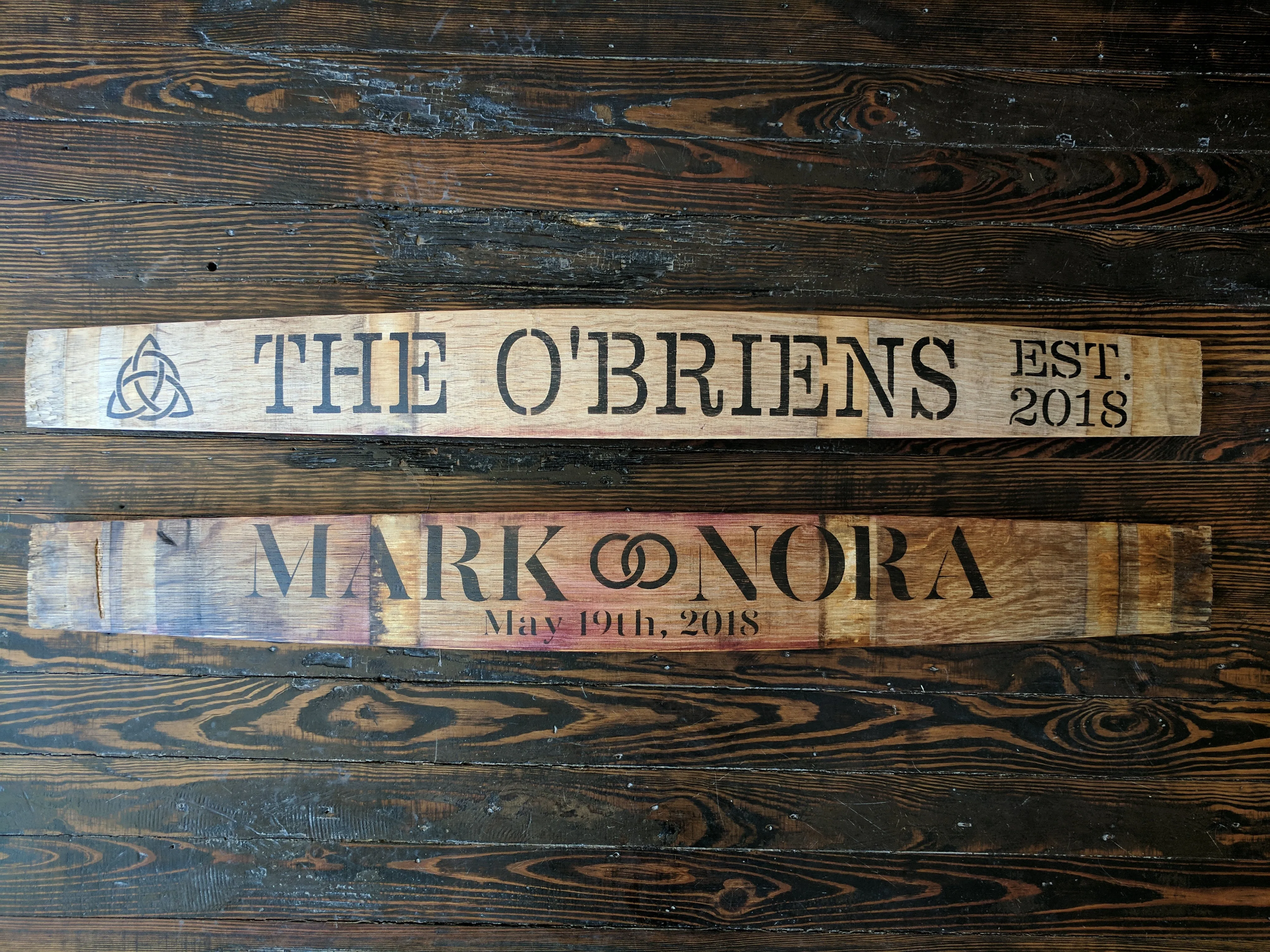 Custom Wine Barrel Sign