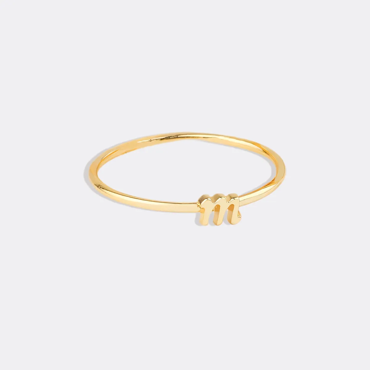 Dainty Stacking Letter Ring