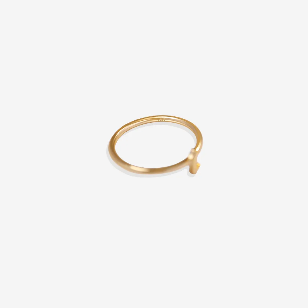 Dainty Stacking Letter Ring