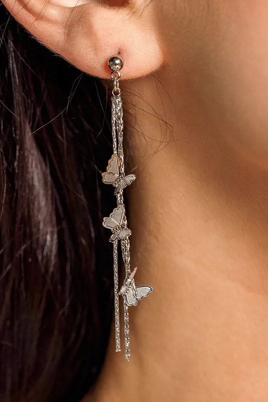 Dangling Butterfly Earrings