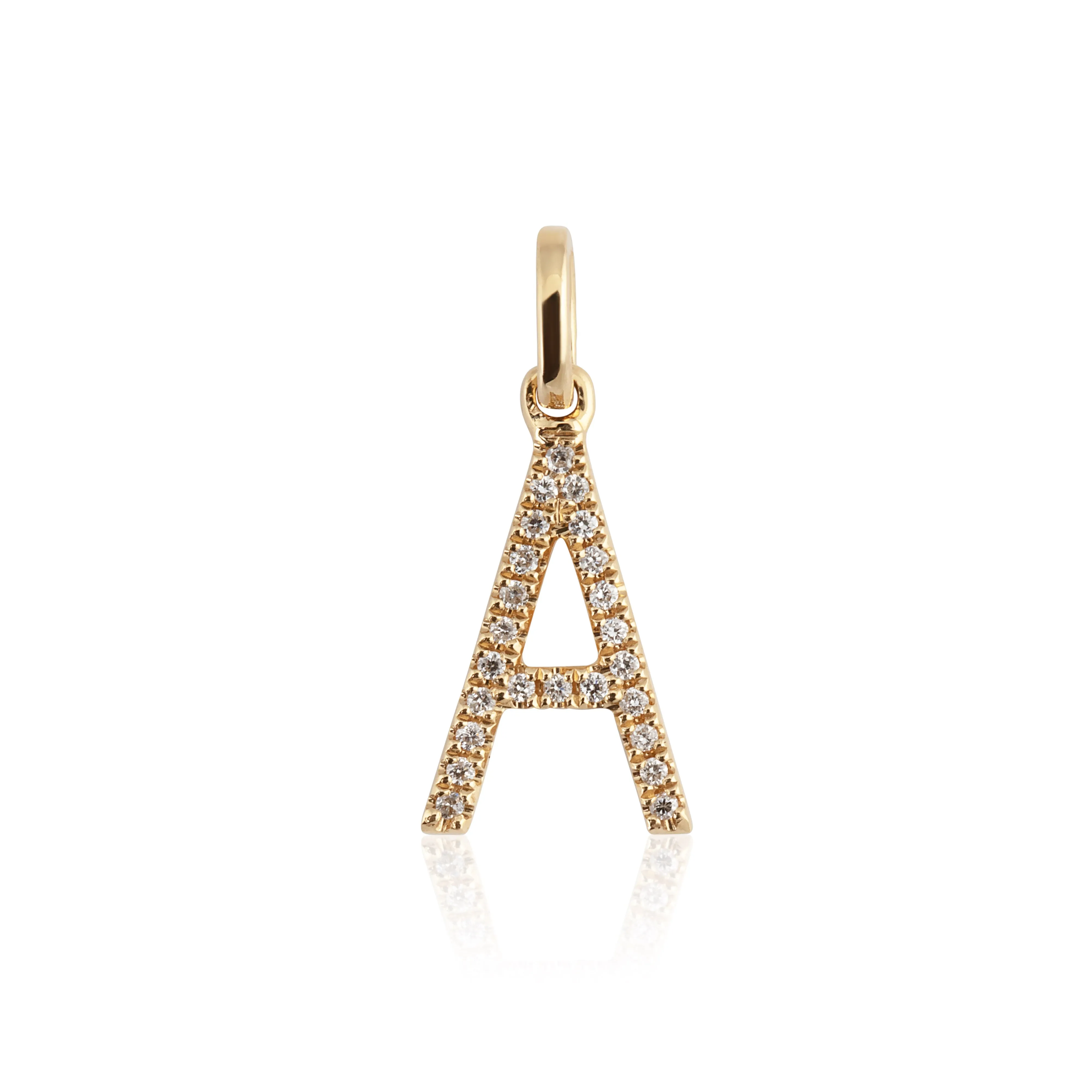 Diamond Letter Pendant 10