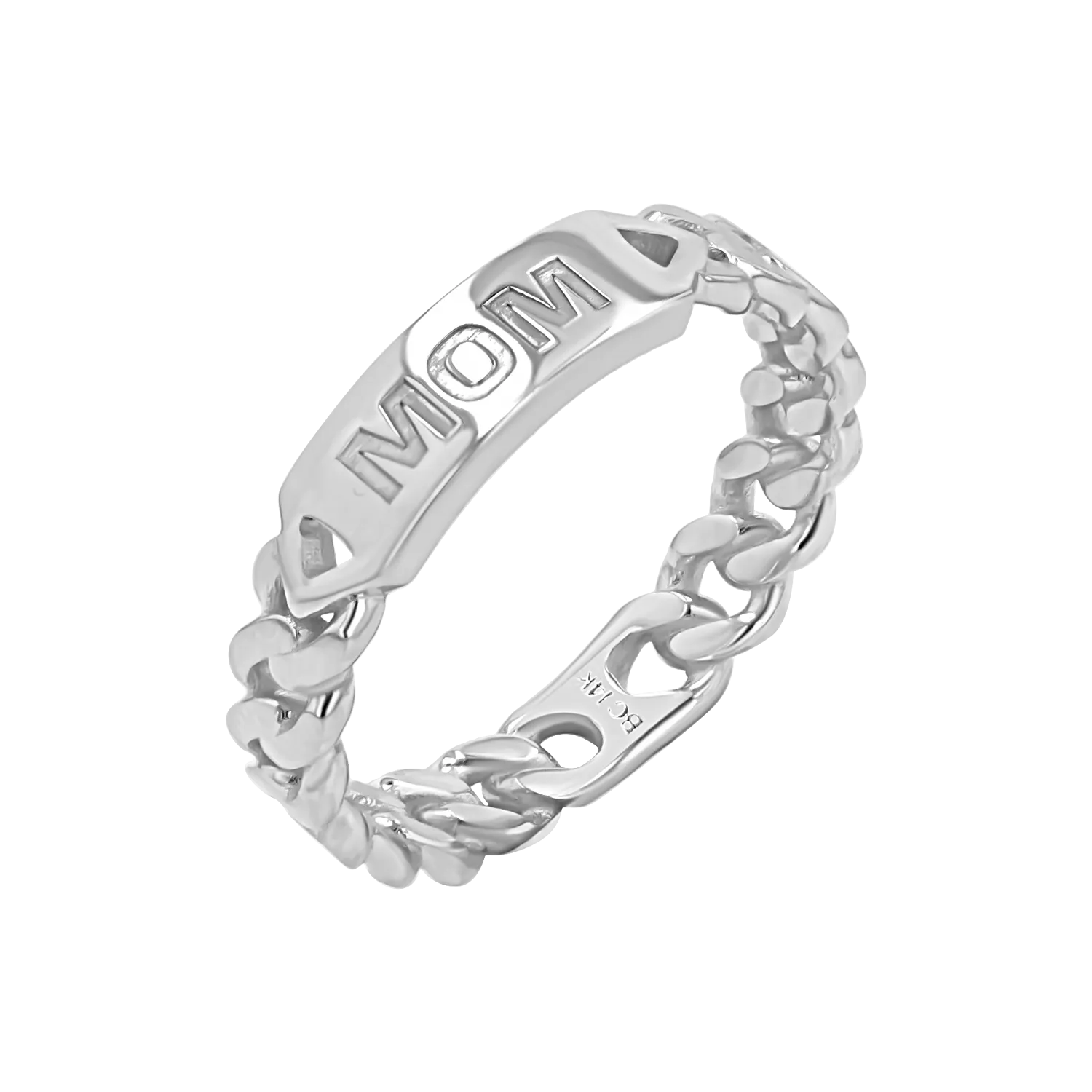 Engravable Cuban Link Ring