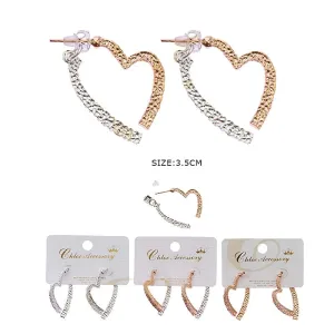 Fashion Heart Earrings 2914GS ( 12 units)